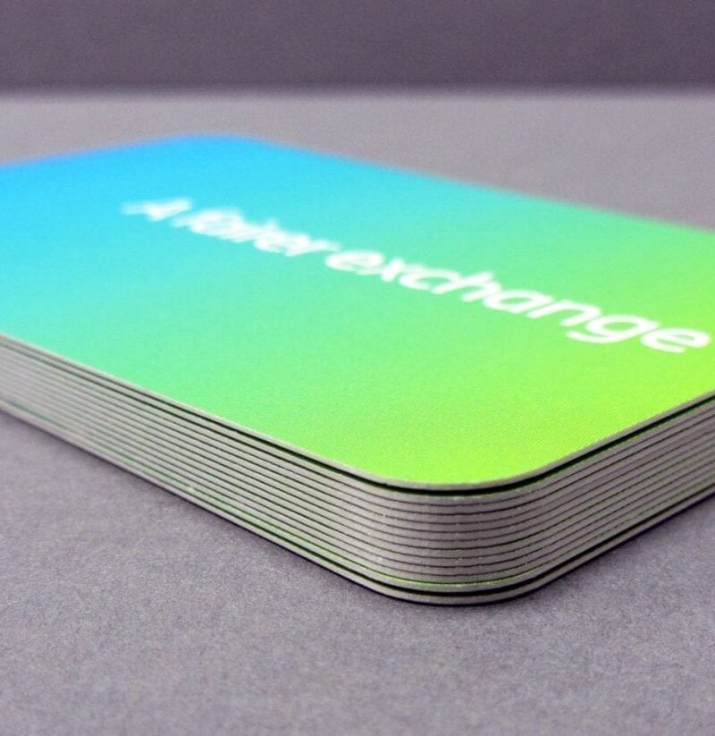 round corner business cards