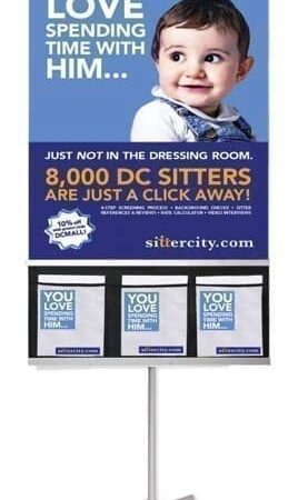 T type Adjustable Single Sided Banner Stand