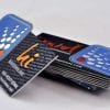 pt silk cards with die cut and foil business card