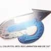 full color foil cards silk lamination and die cut