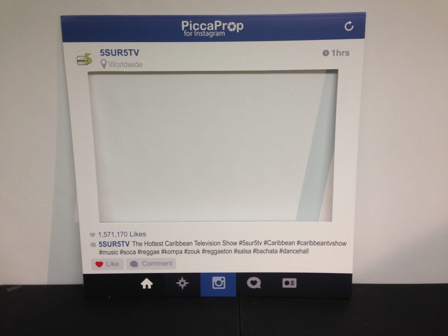 Instagram Prop Social Media Frame