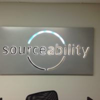 custom office signage illuminated led