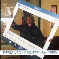 Instagram frame props or Facebook Props - Wedding Photo Booth Props