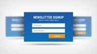 newsletter signup to your website