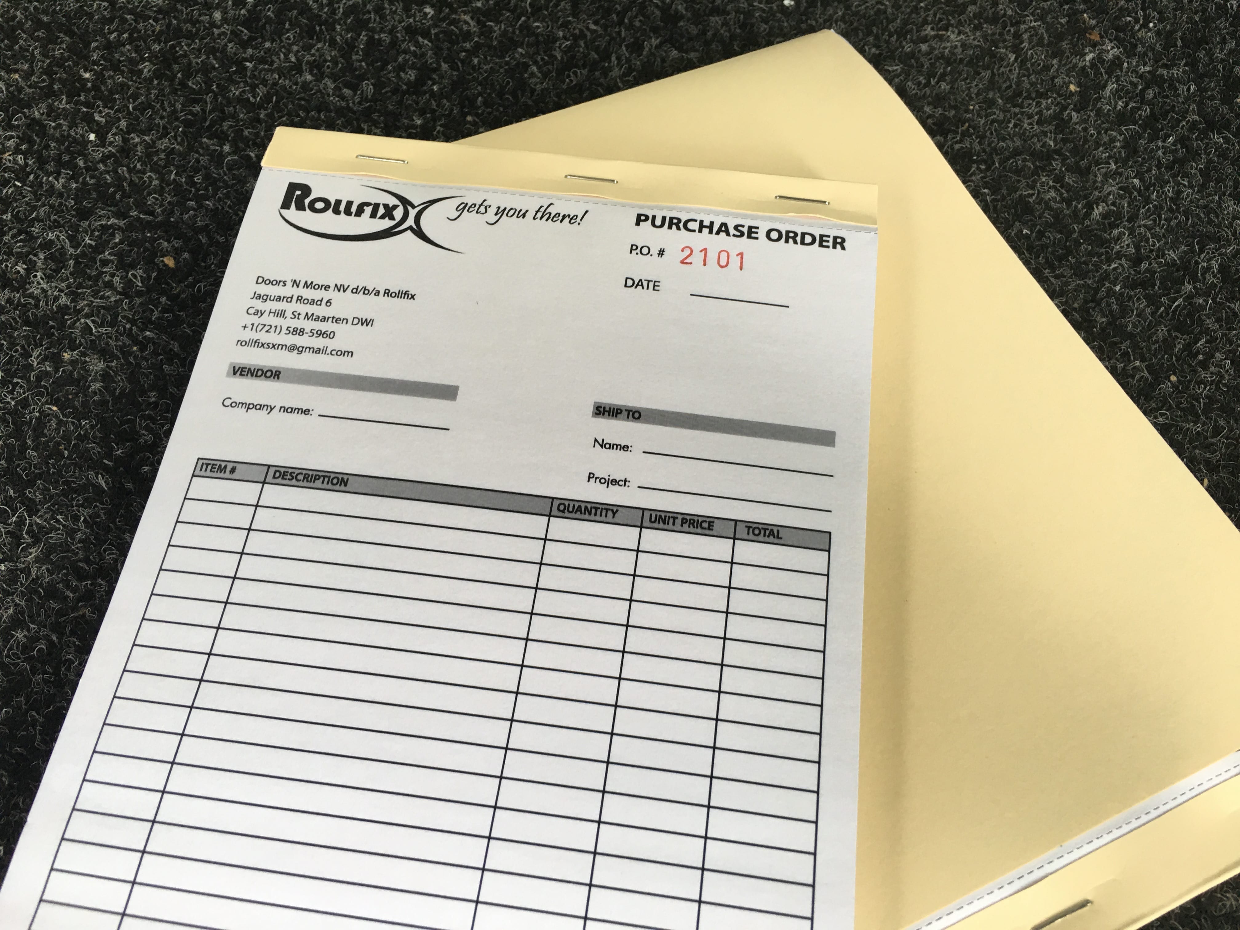 Delivery Notes Purchase Orders Invoice Books Personalised NCR Receipts 