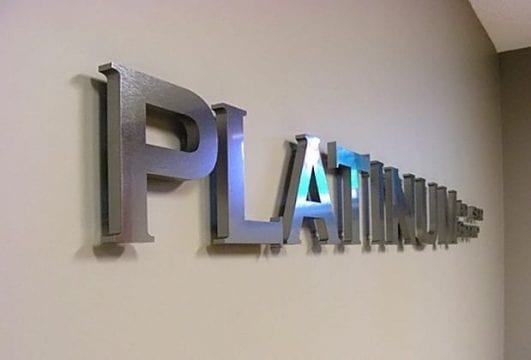 Plantation 3D office sign