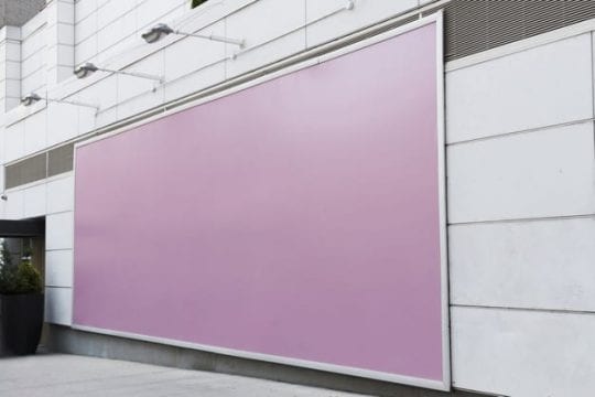 blank billboard banner