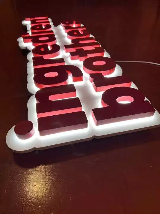 edge lit office signs
